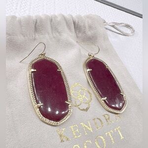Kendra Scott Maroon Danielle Earrings